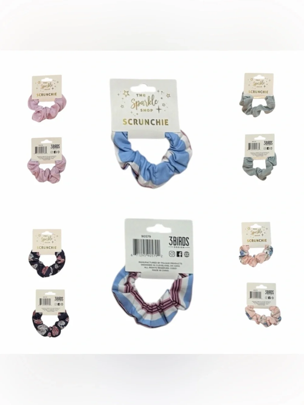🌸 The Sparkle Shop Scrunchie Satin or Floral Hair Tie | OS Girl ✨🎀